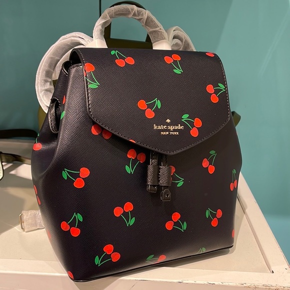 Kate Spade lizzie medium flap backpack
BLACK MULTI - Picture 8 of 16